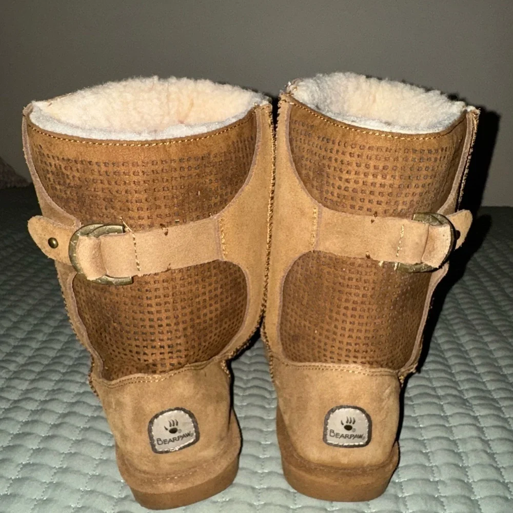Bear Paw buckle back boots. Only worn twice. Size women’s 9